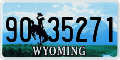 WY license plate 9035271