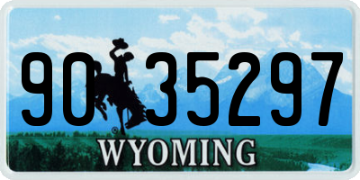 WY license plate 9035297