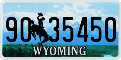 WY license plate 9035450