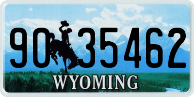WY license plate 9035462