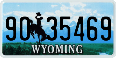 WY license plate 9035469