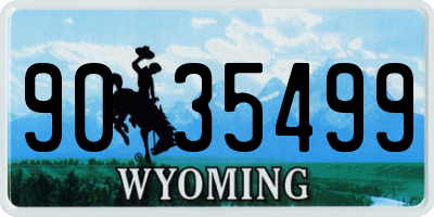 WY license plate 9035499
