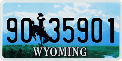 WY license plate 9035901