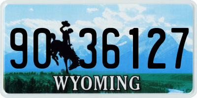 WY license plate 9036127