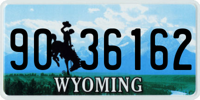 WY license plate 9036162