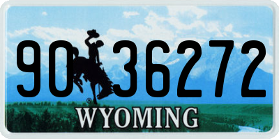 WY license plate 9036272
