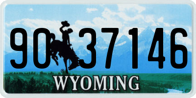 WY license plate 9037146