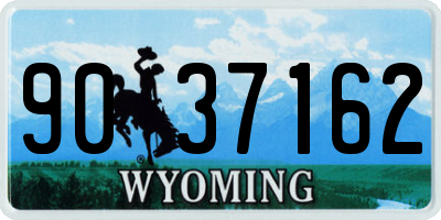 WY license plate 9037162