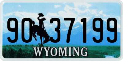 WY license plate 9037199