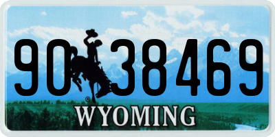 WY license plate 9038469