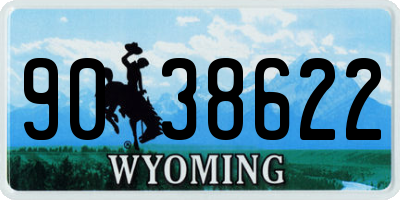 WY license plate 9038622