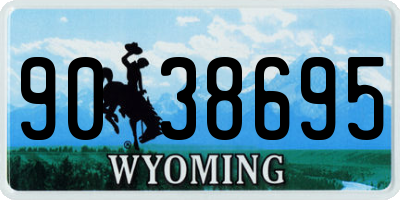WY license plate 9038695