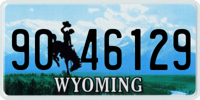 WY license plate 9046129