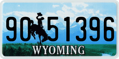 WY license plate 9051396