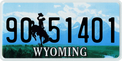 WY license plate 9051401