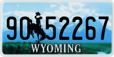 WY license plate 9052267