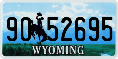 WY license plate 9052695