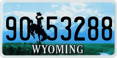 WY license plate 9053288