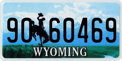 WY license plate 9060469