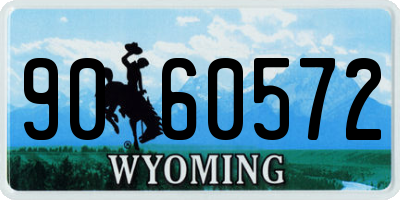 WY license plate 9060572