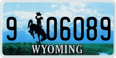 WY license plate 906089