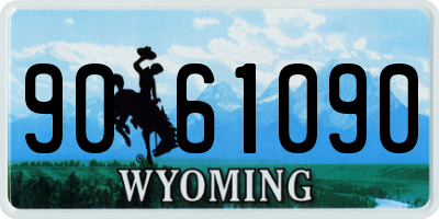 WY license plate 9061090