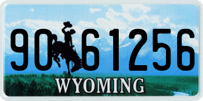 WY license plate 9061256
