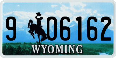 WY license plate 906162