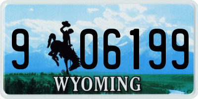 WY license plate 906199