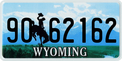WY license plate 9062162