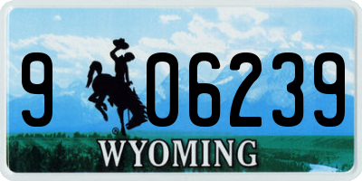 WY license plate 906239