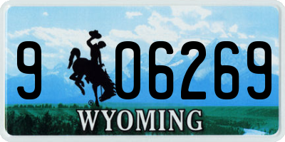 WY license plate 906269
