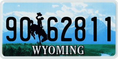 WY license plate 9062811