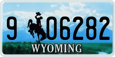 WY license plate 906282
