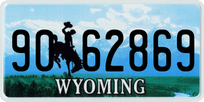 WY license plate 9062869