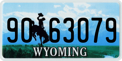 WY license plate 9063079