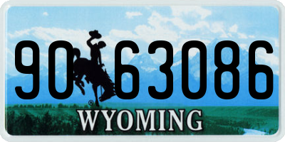 WY license plate 9063086