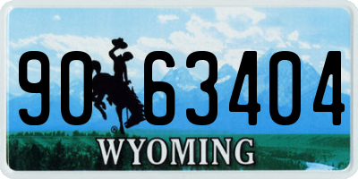 WY license plate 9063404