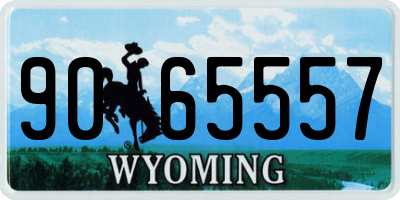 WY license plate 9065557