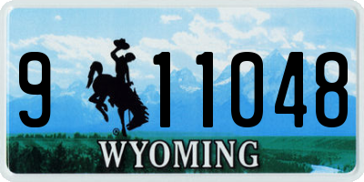 WY license plate 911048