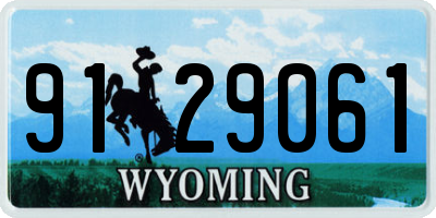 WY license plate 9129061