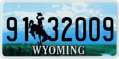 WY license plate 9132009