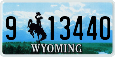 WY license plate 913440