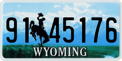 WY license plate 9145176