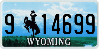 WY license plate 914699