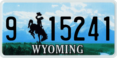 WY license plate 915241
