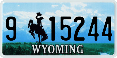 WY license plate 915244