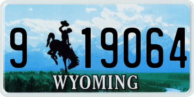 WY license plate 919064