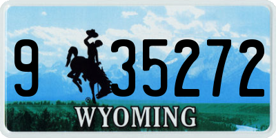 WY license plate 935272