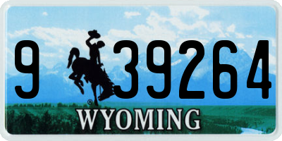 WY license plate 939264